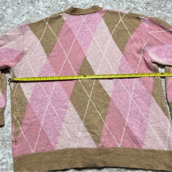 J. Crew Pink and Tan Cardigan Sweater with Soft Texture - Picture 7 of 7